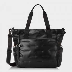 Women's Hedgren Puffer Tote Bags Black | ZPN247IV